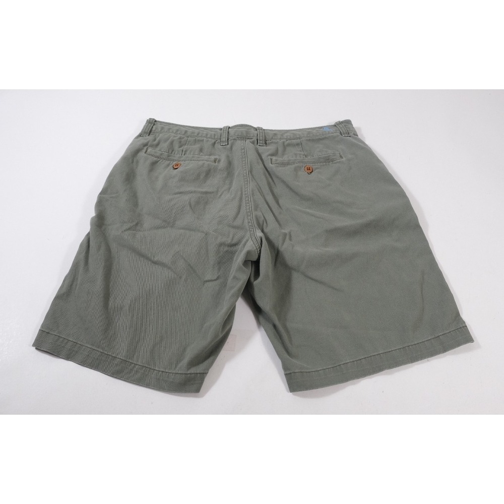 Tommy Bahama Shorts Mens 34 Green Chino Flat Front Cotton Stretch Casual Summer - Picture 2 of 7